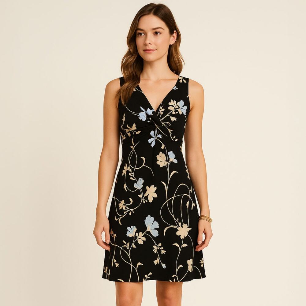 BCBG Paris Beautiful Floral Sleeveless Dress Sz Small